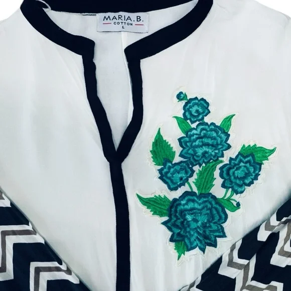 Maria B Cotton Tunic Top Size L
Elegant long cotton tunic - Picture 6 of 9